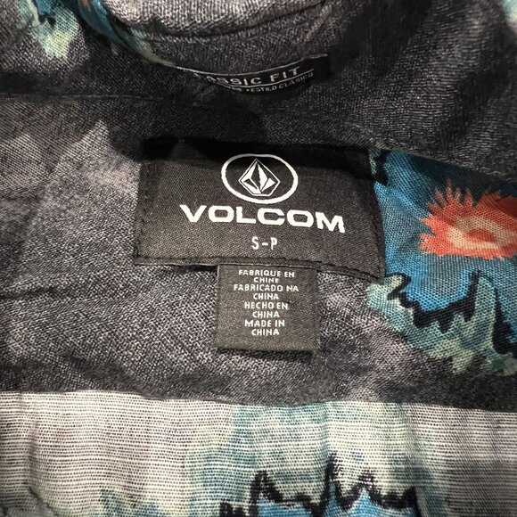 Volcom Mens Small Short Sleeve Button Front Shirt - Picture 4 of 5